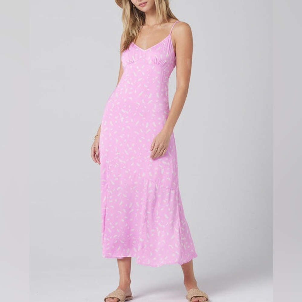 Sharice Midi Dress, pink, size small
